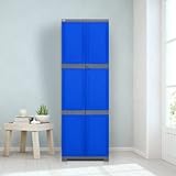 Nilkamal Freedom Mini Large Plastic Storage Cabinet (FML) Deep Blue & Grey Cabinet