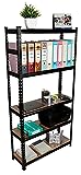 STAR WORK -Adjustable Shelves Bolt-Less (Laminate MDF Sheet ) Storage Shelving Display Plant Flower, Stand Bookshelf for Home, Office, Kitchen [ 6'x3'x1' ] (5 Shelves) [ Support 1 BAR ]