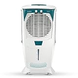 Crompton Ozone Desert Air Cooler- 75L; with Everlast Pump, Auto Fill, 4-Way Air Deflection and High Density Honeycomb pads; White & Teal