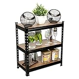 STAR WORK - Adjustable Shelves Bolt-less (Laminate MDF Sheet) Storage Shelving Display Plant Flower, Stand Bookshelf for Home, Office, Kitchen 2.3' X 2' X 1' (3 SHELVES)