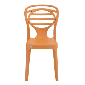 oak chair orange