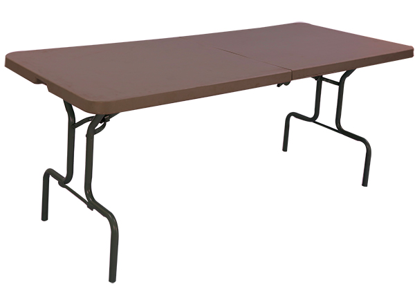 sharp table brown