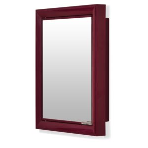 gem mirror cabinet maroon