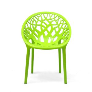 nilkamal crystal pp chair lime green