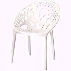 nilkamal crystal pp chair white