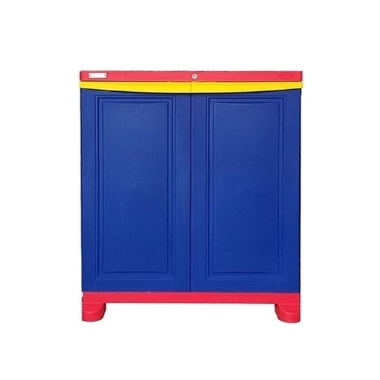 Nilkamal Fs1 Small Plastic Cabinet Pepsi Blue Red