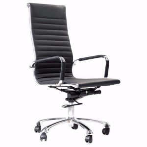 sleek high back chair