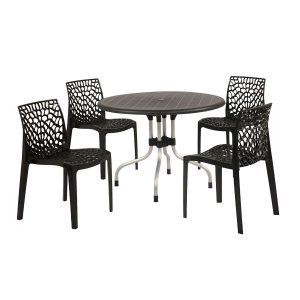 cherry table with web black