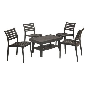 vegas table with omega chair black